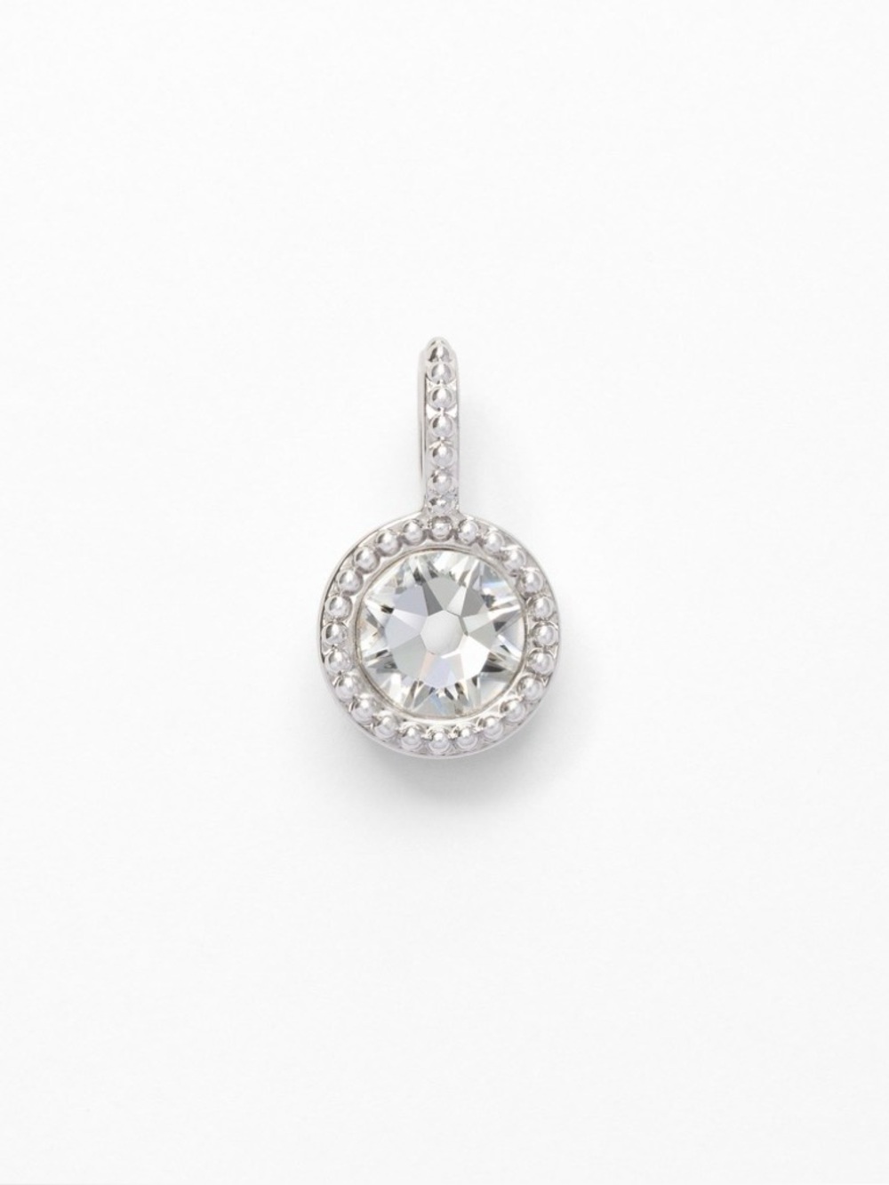 Touchstone Crystal Little Winder Charm in White April birthstone New in pouch